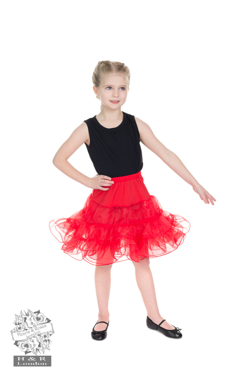 Kids Petticoat In Red
