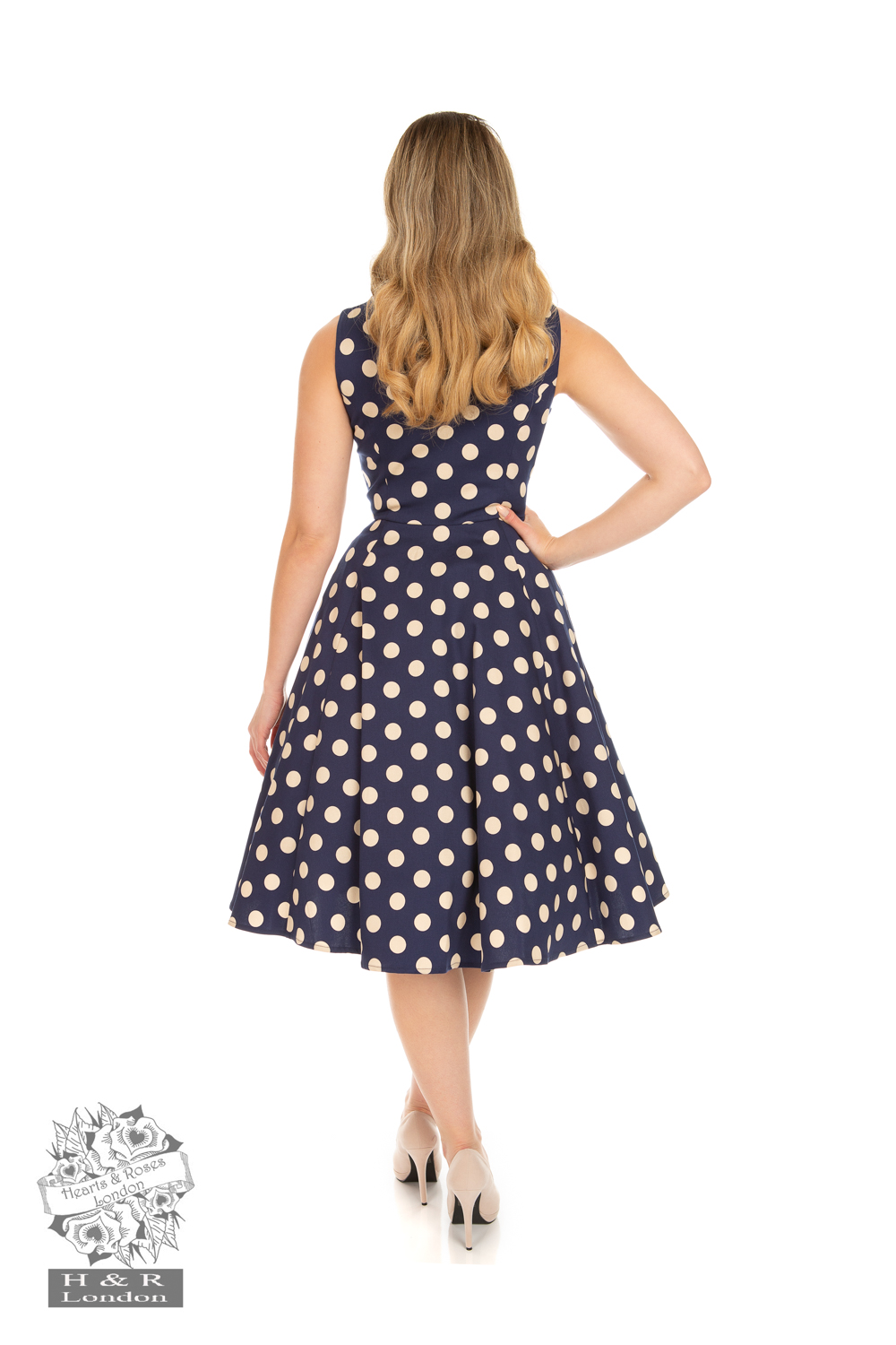 Mia Polka Dot Swing Dress - Hearts & Roses Australia